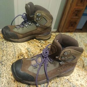 Oboz Hiking Boots Mid Waterproof B DRY Women’s US 9 Trail Walnut